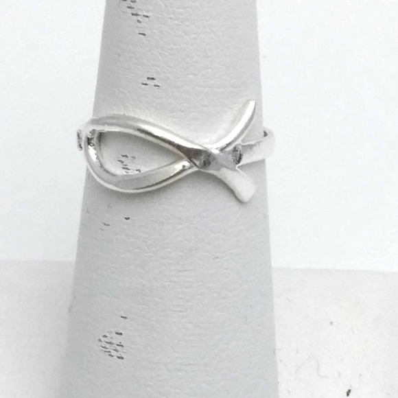 Ichthys Fish Inspirational Silver Ring Size 9 - Picture 1 of 1